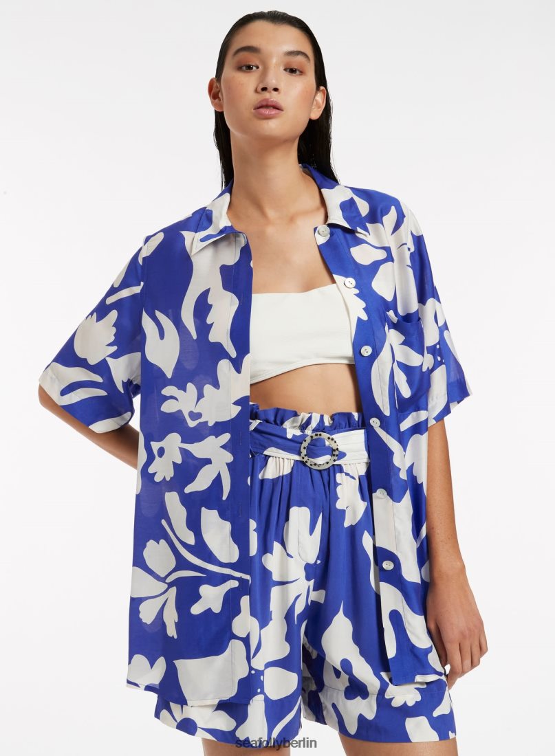 Kleidung Seafolly emporio Kurzarmhemd Saphir Frauen 6RVZTV745