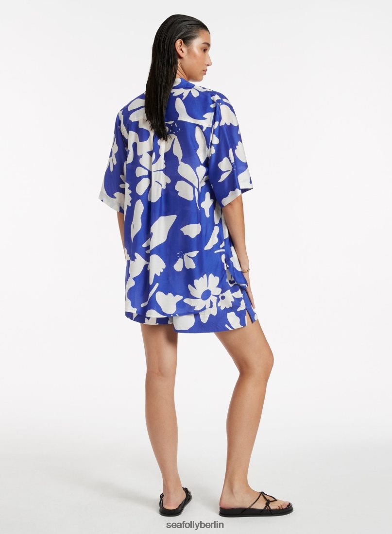 Kleidung Seafolly emporio Kurzarmhemd Saphir Frauen 6RVZTV745