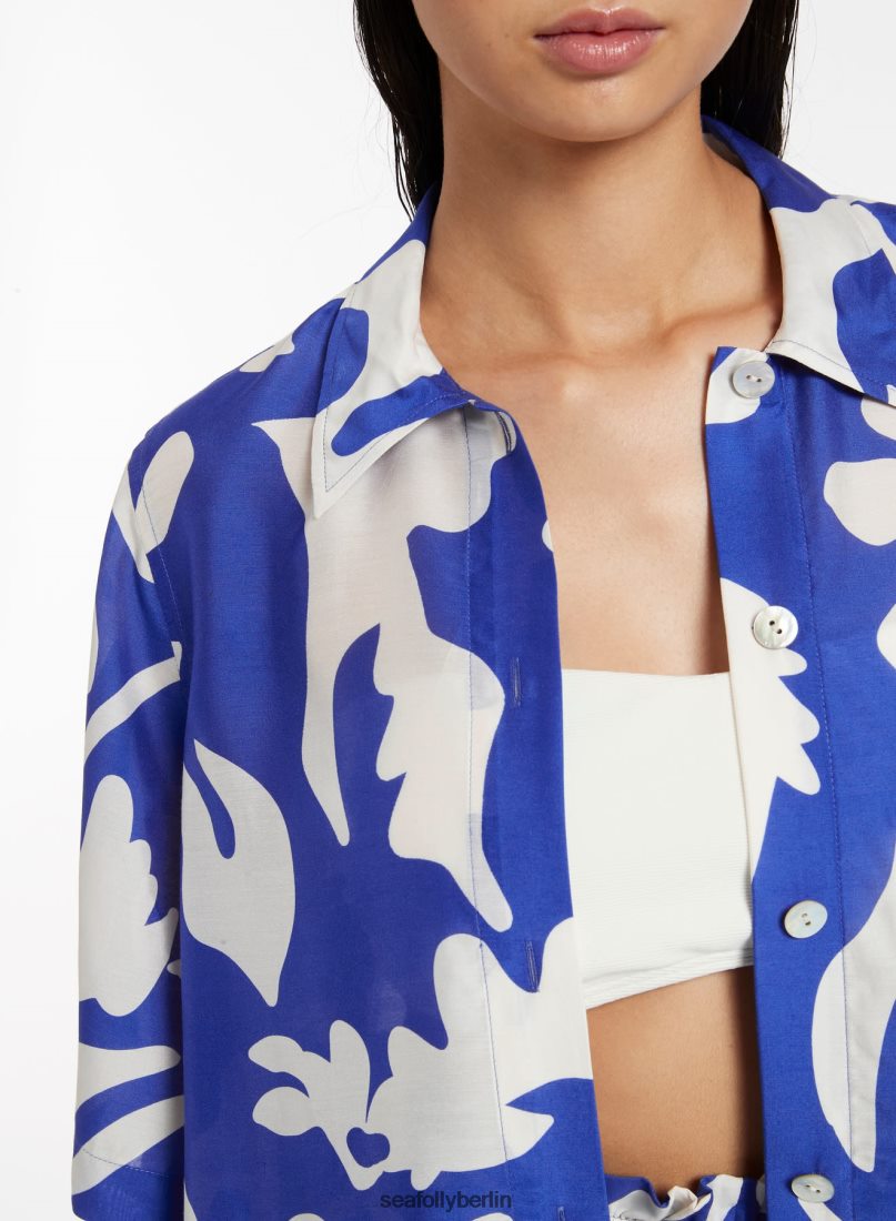 Kleidung Seafolly emporio Kurzarmhemd Saphir Frauen 6RVZTV745