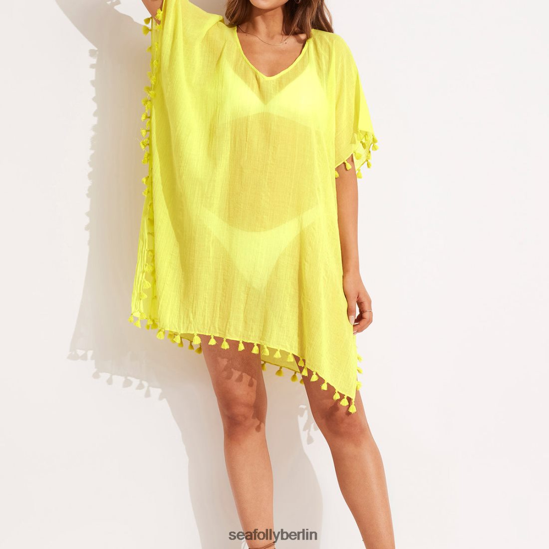 Kleidung Seafolly Amnesie-Kaftan Sellerie Frauen 6RVZTV714