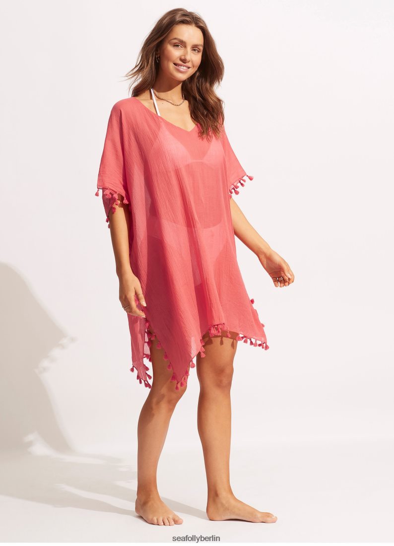 Kleidung Seafolly Amnesie-Kaftan sonnengeküsste Koralle Frauen 6RVZTV709