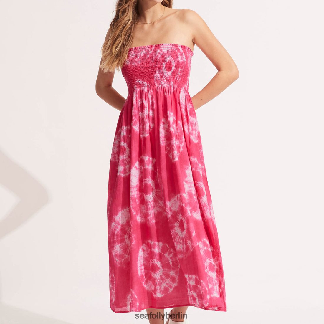 Kleidung Seafolly Batik-Maxirock/Kleid Rosa Frauen 6RVZTV696