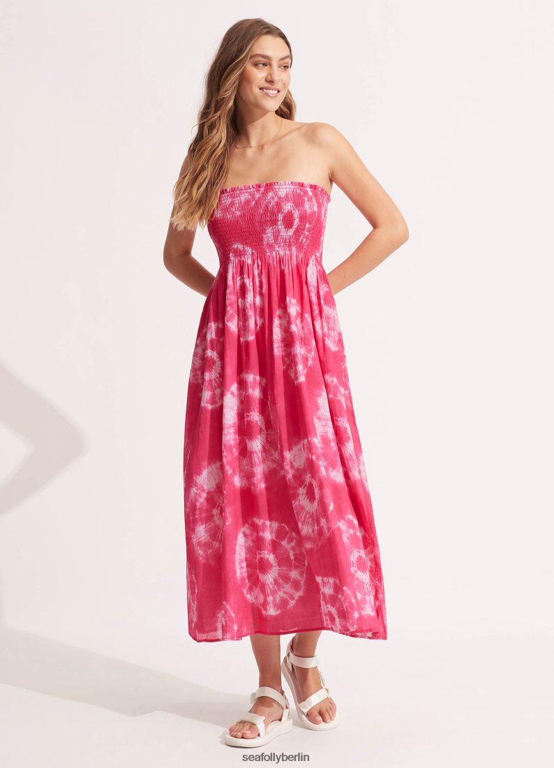Kleidung Seafolly Batik-Maxirock/Kleid Rosa Frauen 6RVZTV696