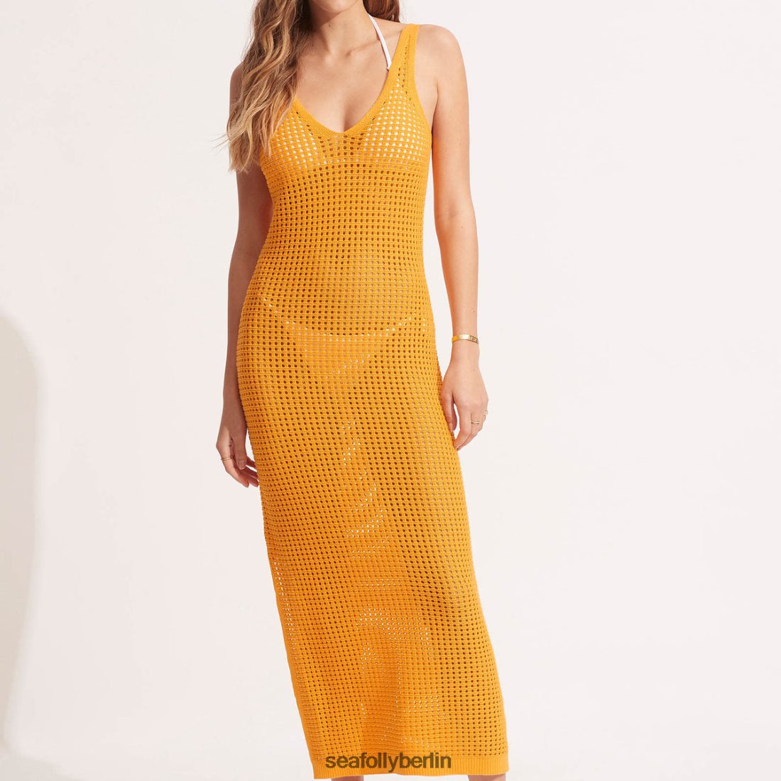 Kleidung Seafolly Byron-Strickkleid Steinmelone Frauen 6RVZTV650