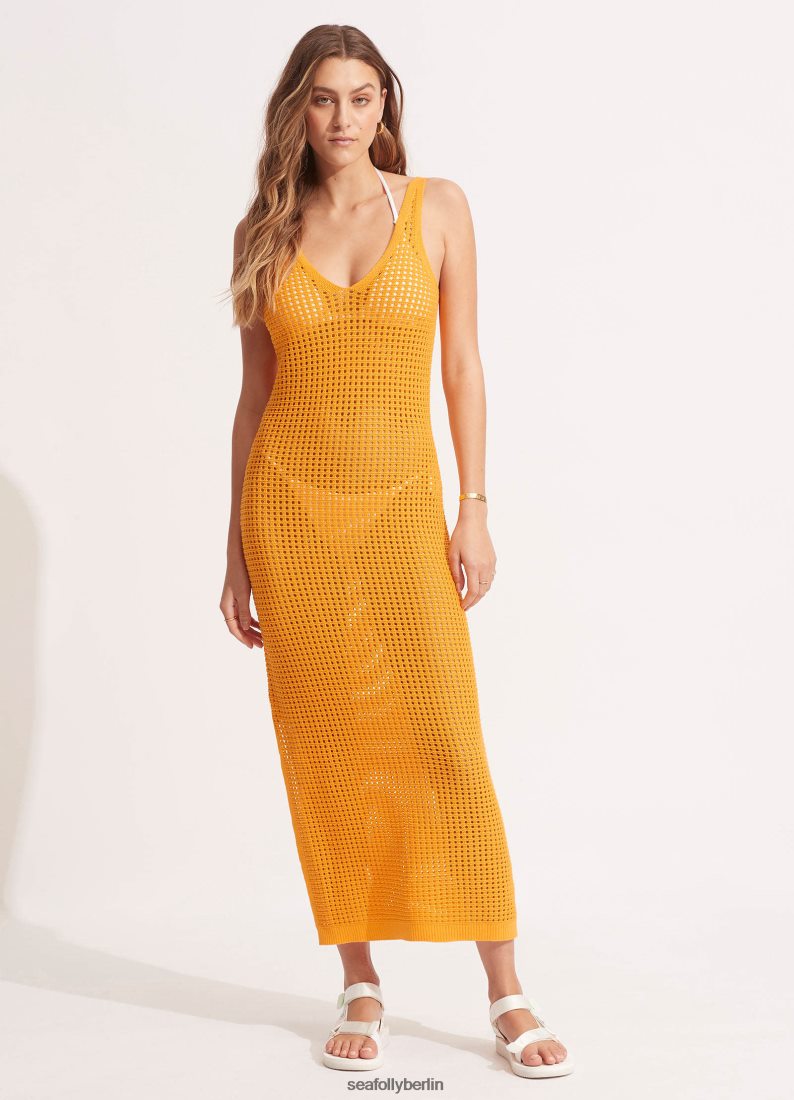Kleidung Seafolly Byron-Strickkleid Steinmelone Frauen 6RVZTV650