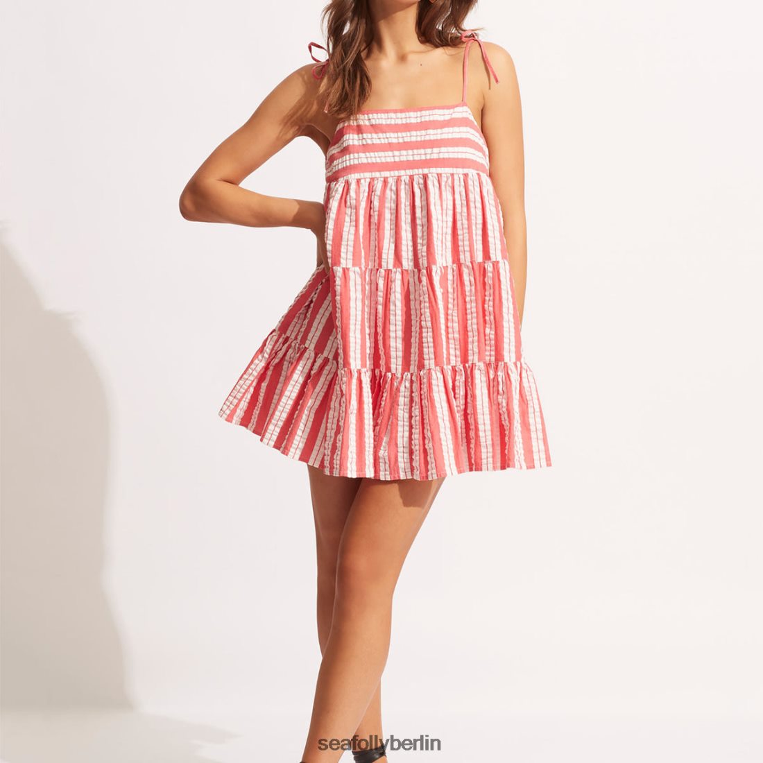 Kleidung Seafolly Cabana-Minikleid sonnengeküsste Koralle Frauen 6RVZTV694