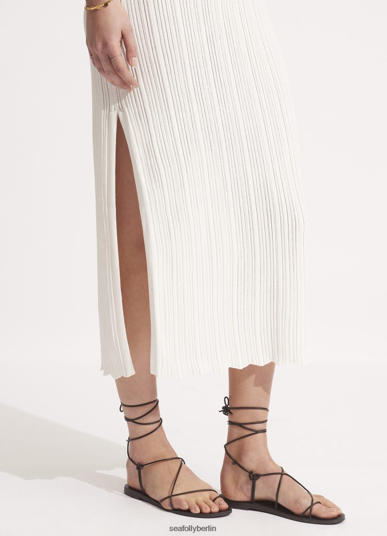 Kleidung Seafolly Häkelstrickkleid Weiß Frauen 6RVZTV661