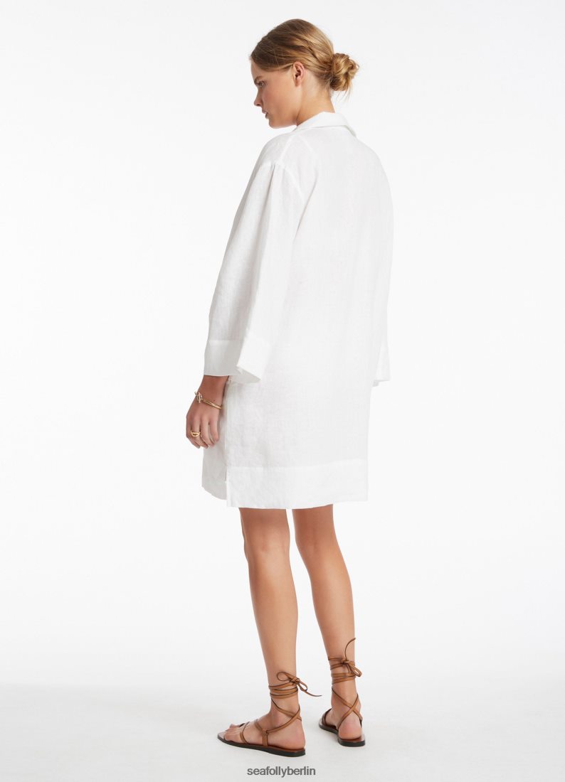 Kleidung Seafolly Jetset-Pullover-Kaftan Weiß Frauen 6RVZTV702