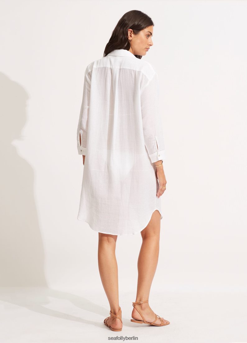 Kleidung Seafolly Longshore-Vertuschung Weiß Frauen 6RVZTV685