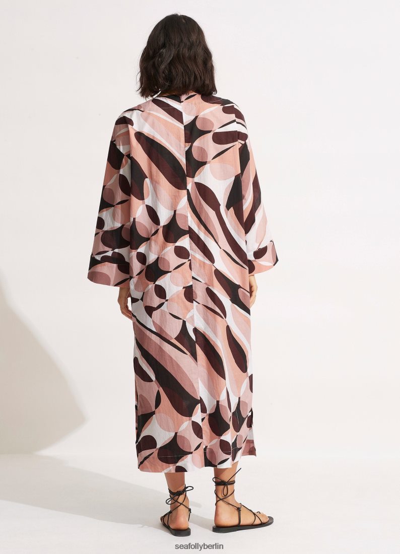Kleidung Seafolly Maxi-Abdeckung für den Pool Sepia Frauen 6RVZTV706