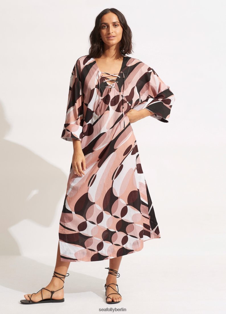 Kleidung Seafolly Maxi-Abdeckung für den Pool Sepia Frauen 6RVZTV706