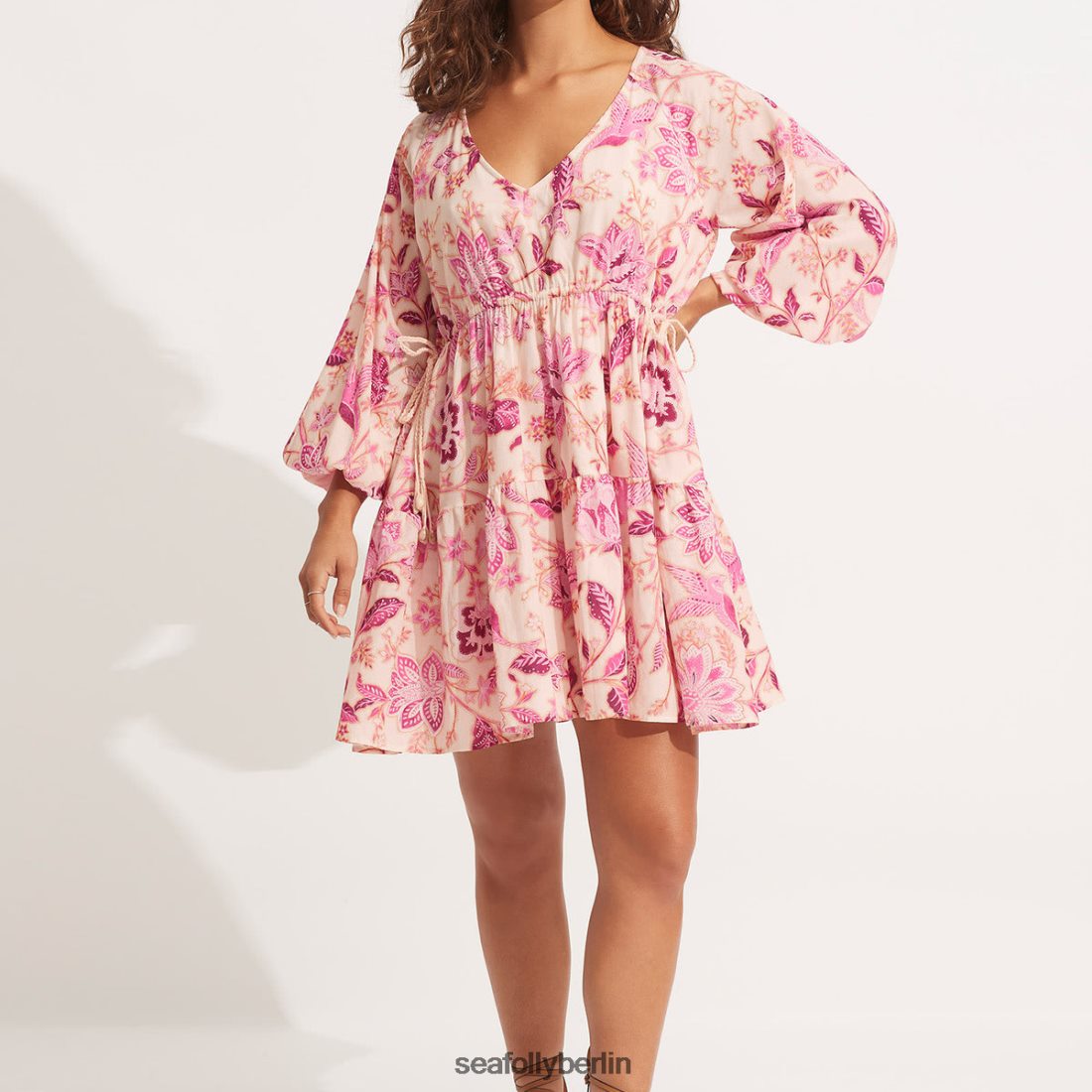 Kleidung Seafolly Seidenstraßen-Minikleid Parfaitrosa Frauen 6RVZTV680