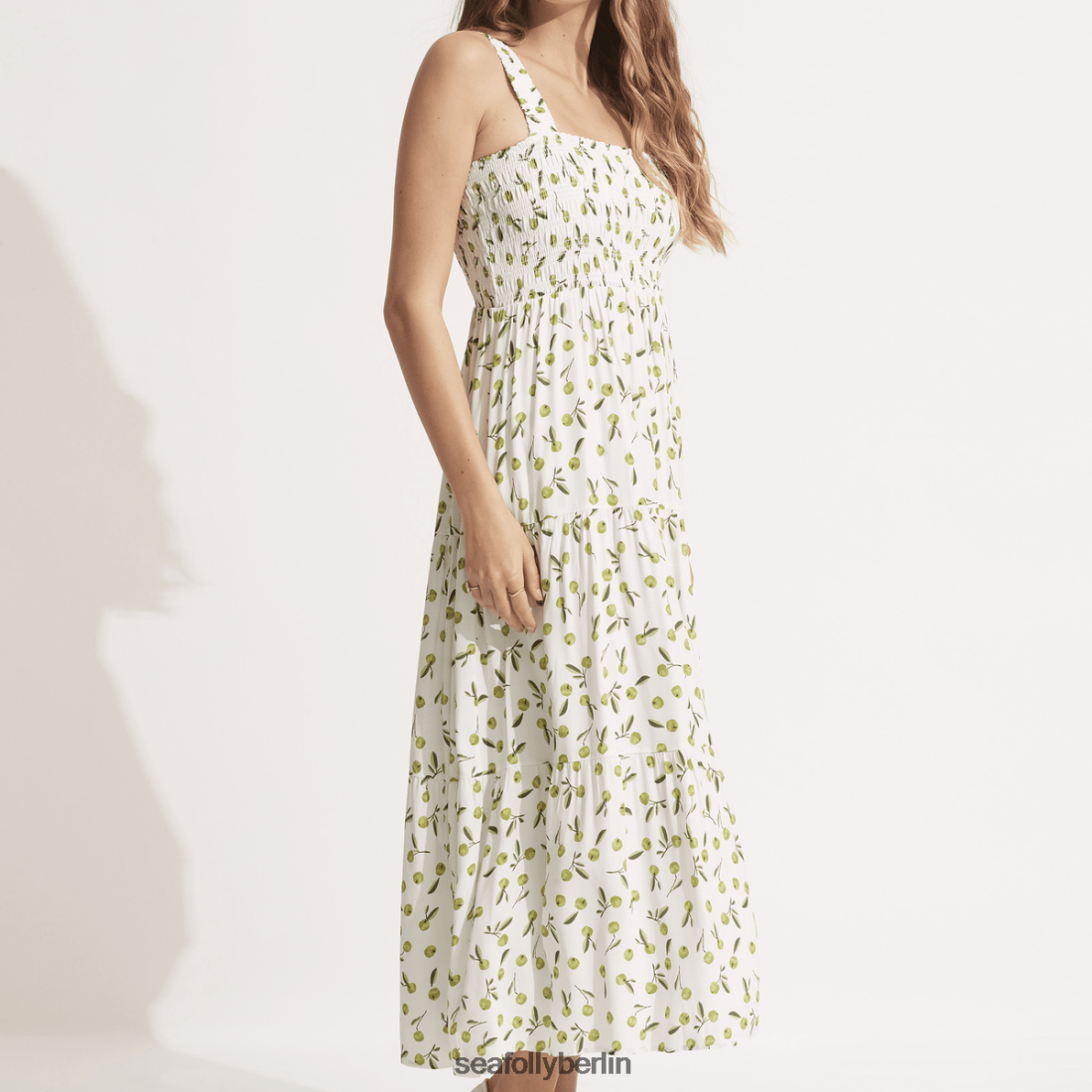 Kleidung Seafolly Sommerliches Crush-Midikleid weiches Oliv Frauen 6RVZTV679