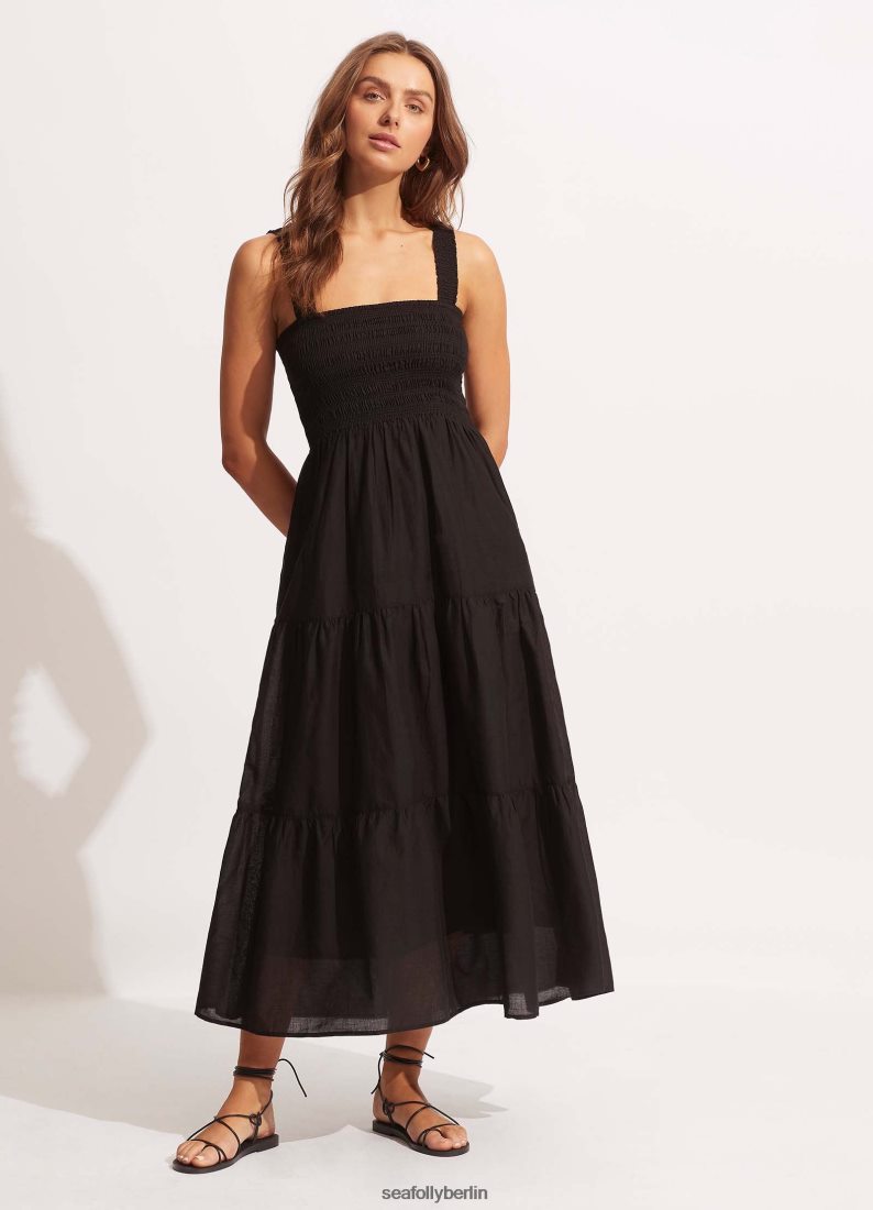 Kleidung Seafolly Strandhauskleid Schwarz Frauen 6RVZTV676