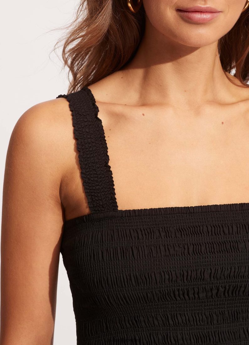 Kleidung Seafolly Strandhauskleid Schwarz Frauen 6RVZTV676