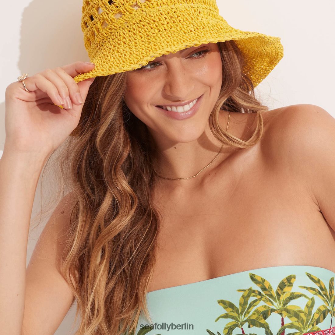 Zubehör Seafolly Casa gewebter Hut Sonnenblume Frauen 6RVZTV787