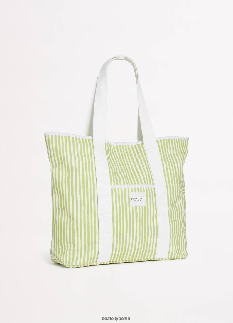 Zubehör Seafolly Gestreifte Tragetasche weiches Oliv Frauen 6RVZTV767