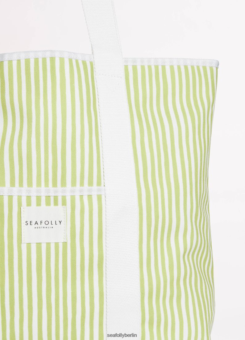 Zubehör Seafolly Gestreifte Tragetasche weiches Oliv Frauen 6RVZTV767