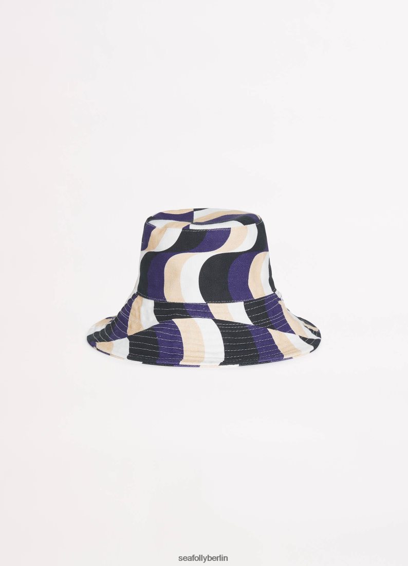 Zubehör Seafolly Moderner Fischerhut Schwarz Frauen 6RVZTV782