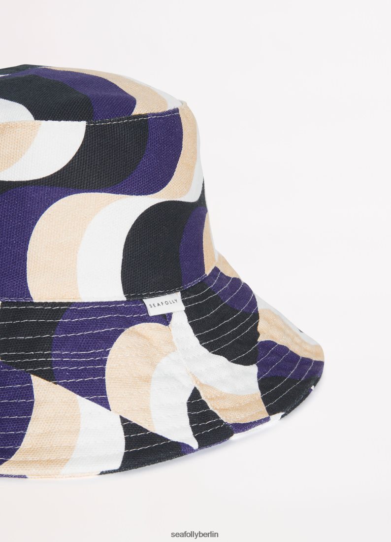 Zubehör Seafolly Moderner Fischerhut Schwarz Frauen 6RVZTV782