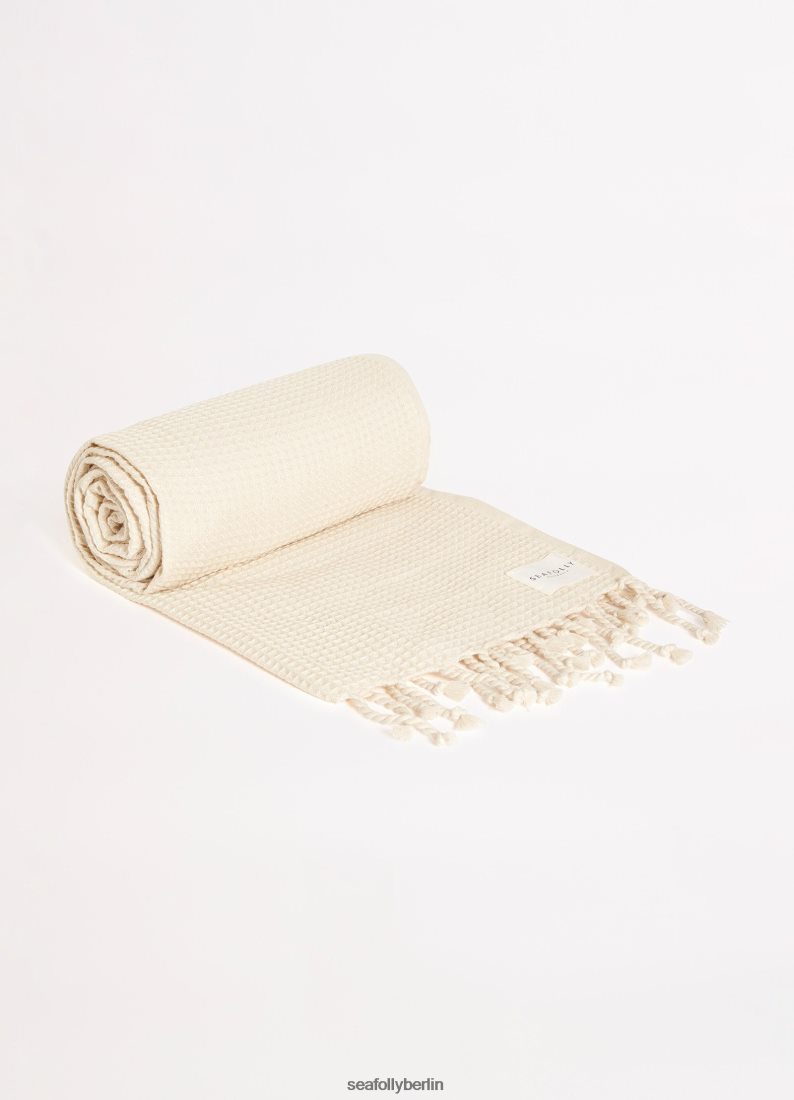 Zubehör Seafolly Waffelhandtuch- und Tragetaschenset Sand Frauen 6RVZTV770