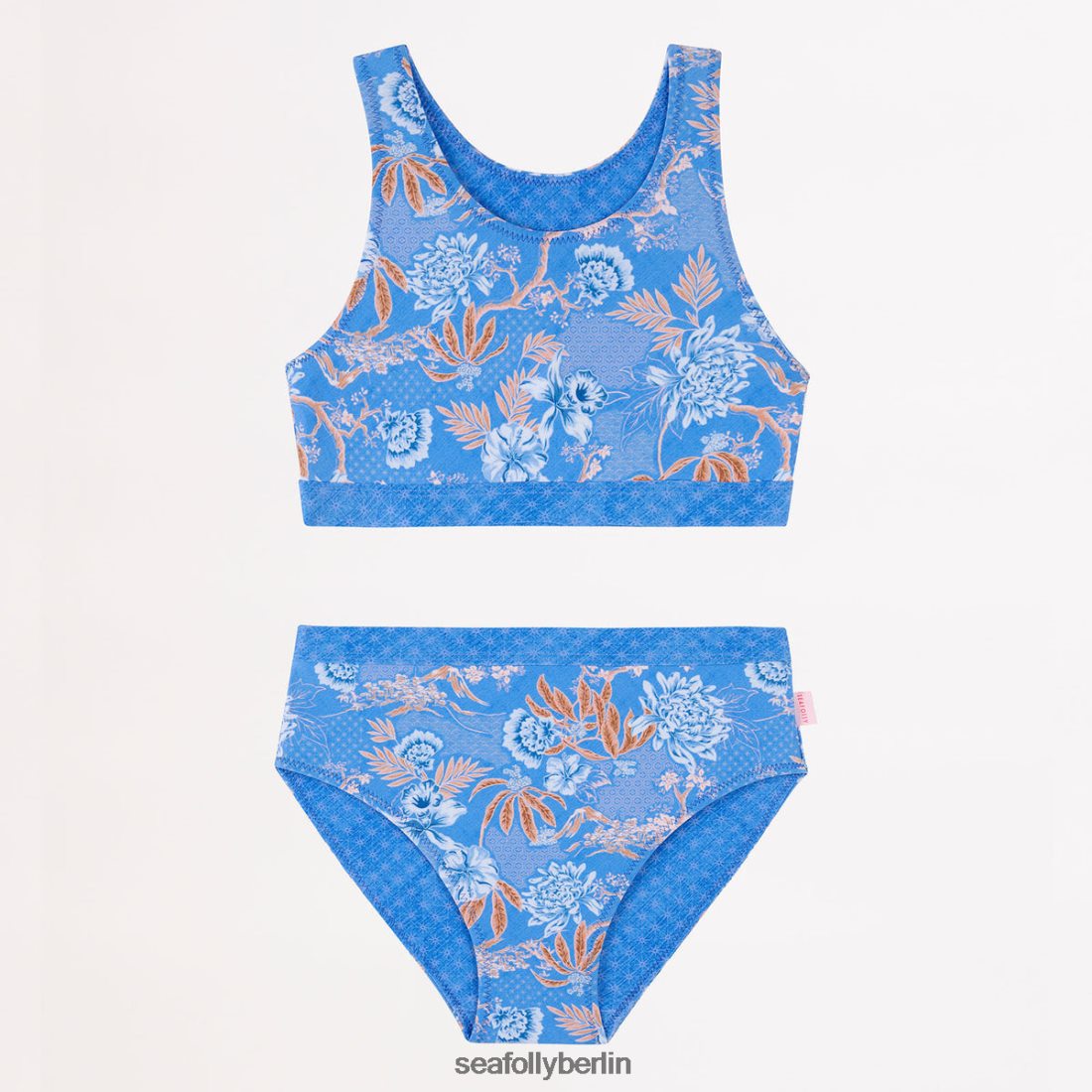 Badebekleidung Seafolly Fuji Girls Wende-Bikinistarlight Blau Kinder 6RVZTV788