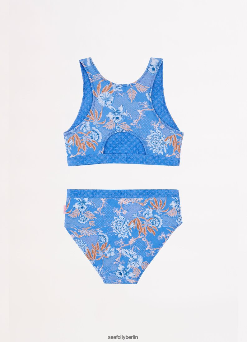 Badebekleidung Seafolly Fuji Girls Wende-Bikinistarlight Blau Kinder 6RVZTV788