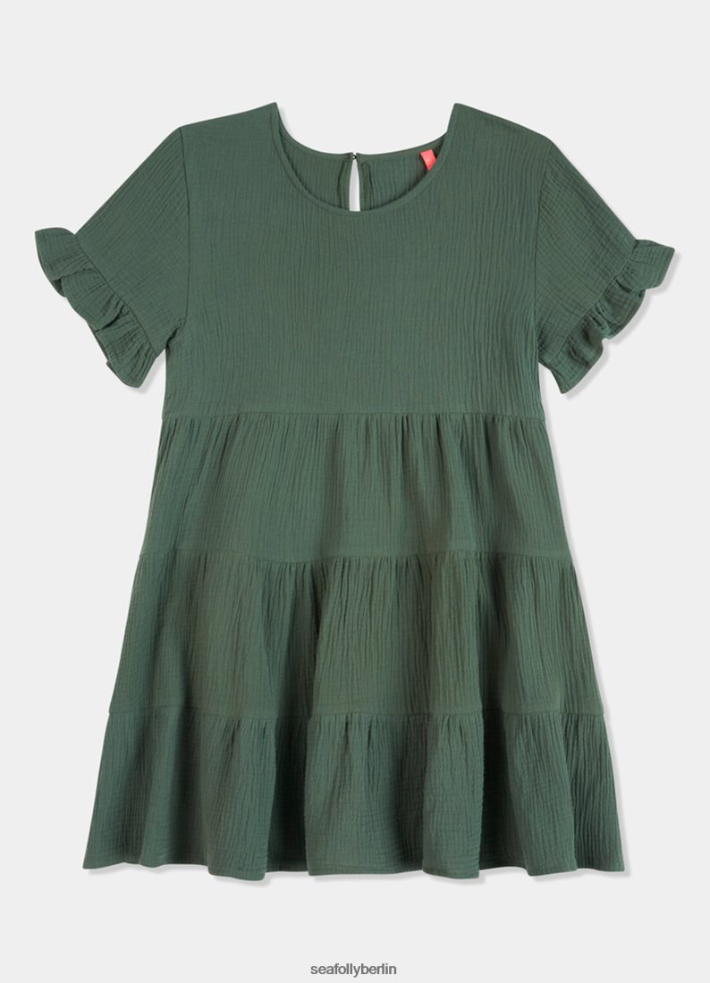 Badebekleidung Seafolly Gestufte Strandbekleidung für Mädchen Moos Kinder 6RVZTV805