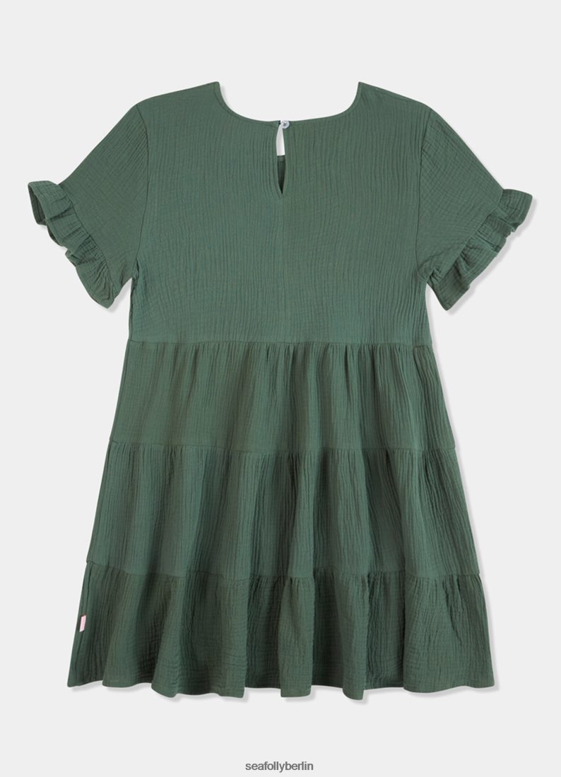 Badebekleidung Seafolly Gestufte Strandbekleidung für Mädchen Moos Kinder 6RVZTV805