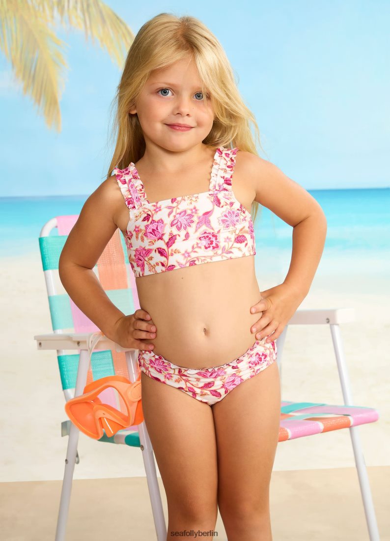 Badebekleidung Seafolly Mini-Rüschenbikini für Mädchen von Silk Road Rosa Kinder 6RVZTV791